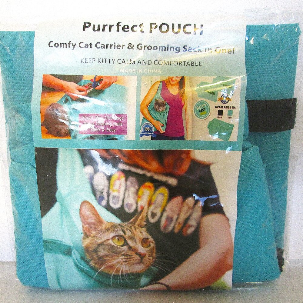 NWOT Purrrfect Pouch, Comfy Cat Carrier & Grooming Sack in One